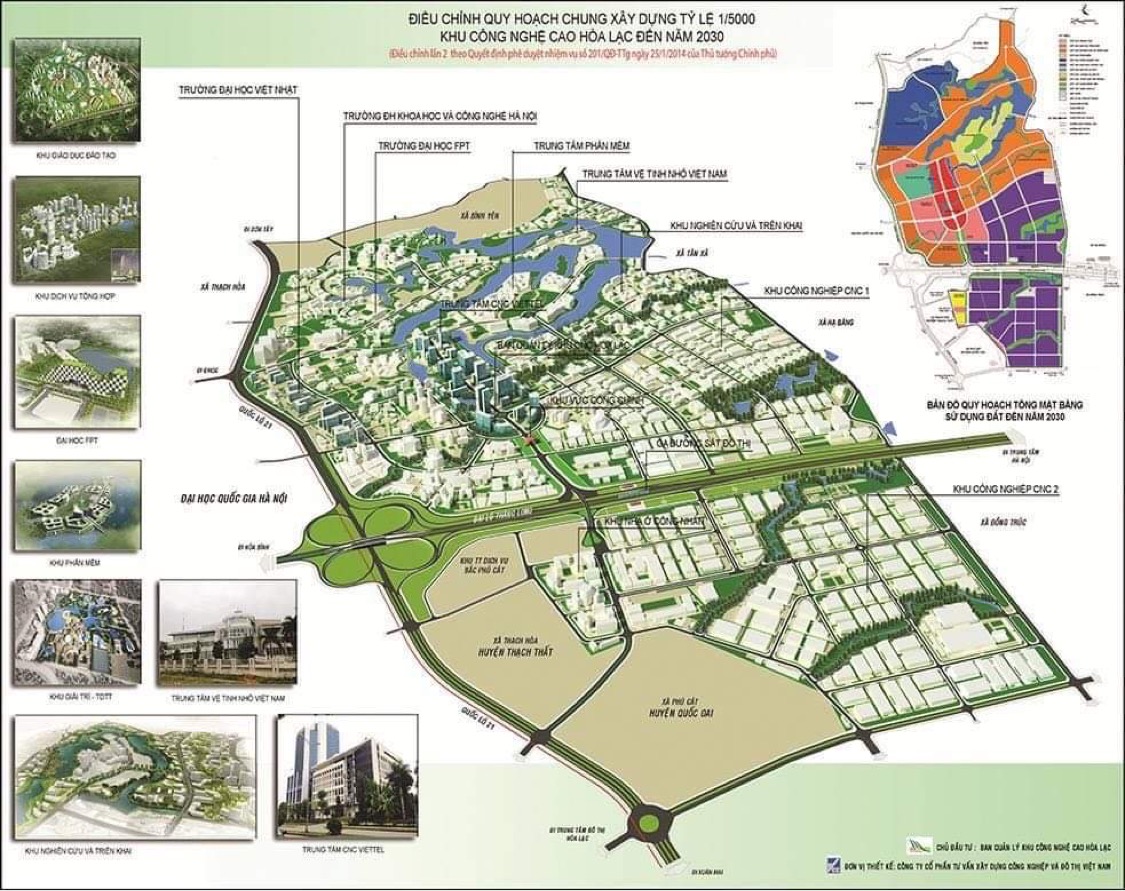 Vị trí khu đô thị Vệ Tinh Hòa Lạc